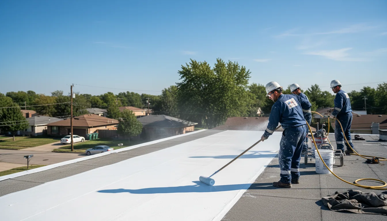Commercial roof coating in Hollister, NC near me